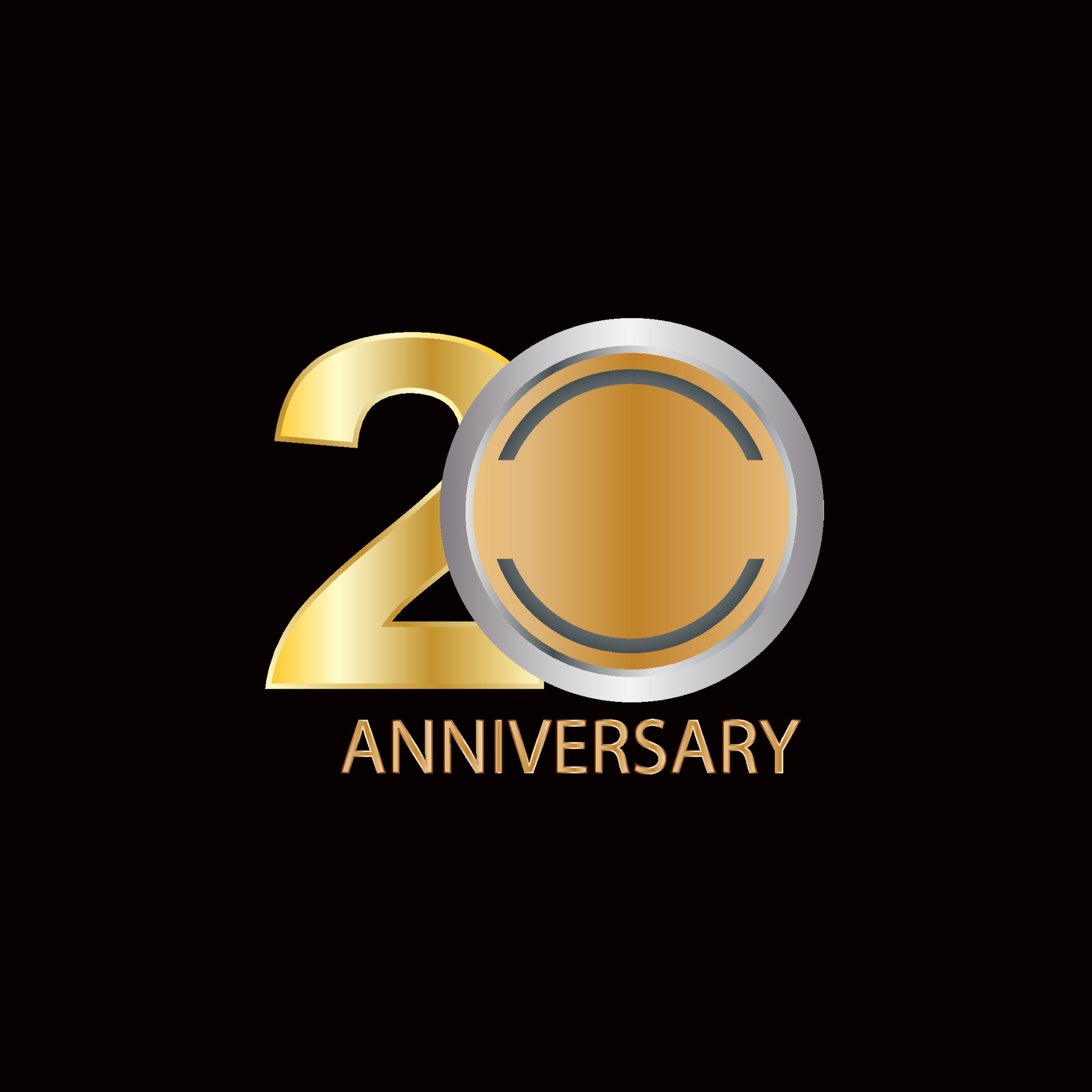 20 Years anniversary celebration vector template design illustration ...