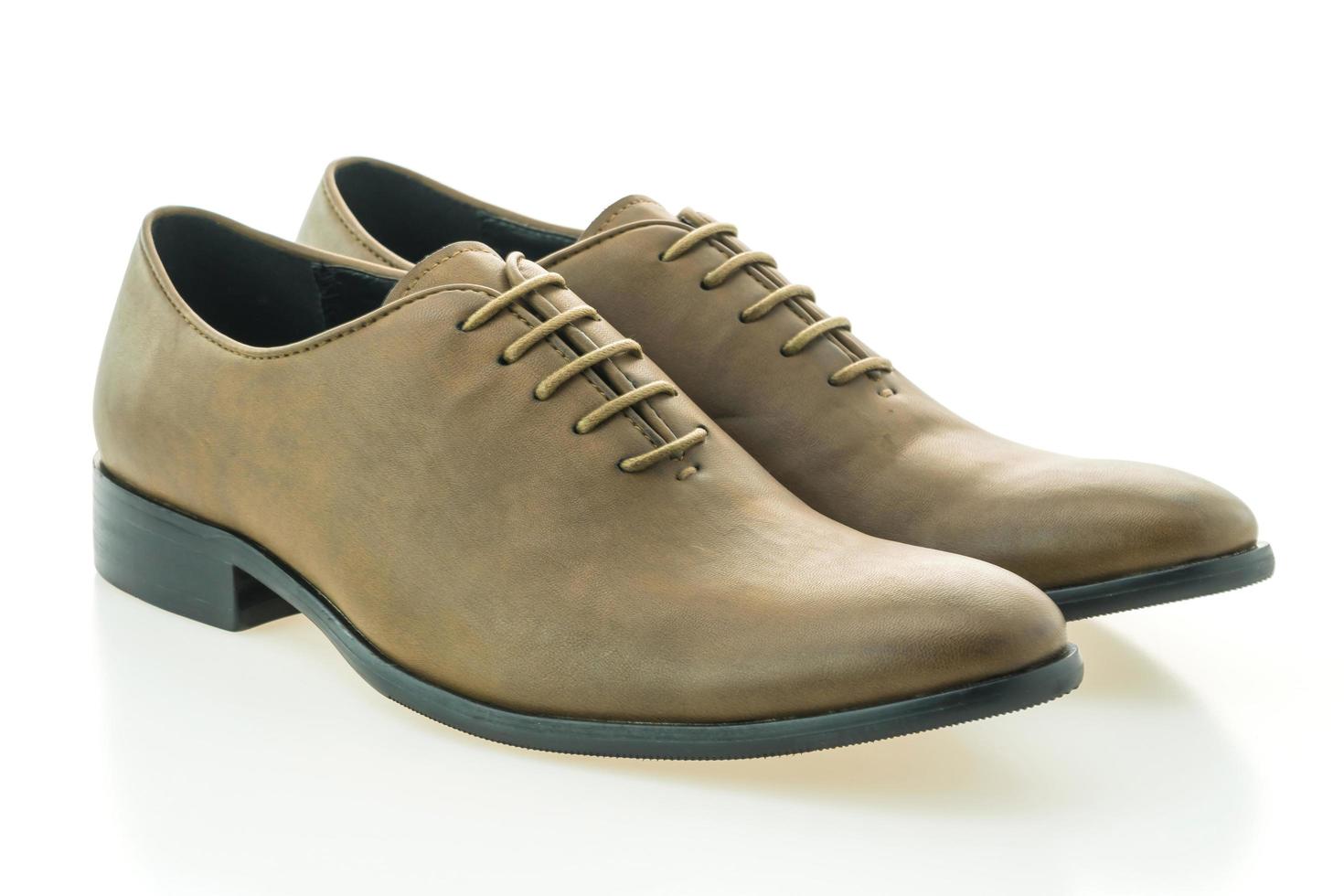 Beautiful elegance and luxury leather brown men shoes photo