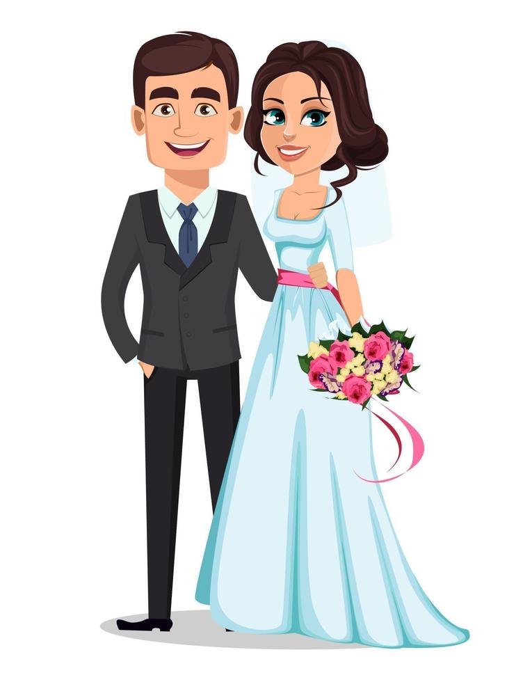 pareja de boda. concepto de matrimonio. vector