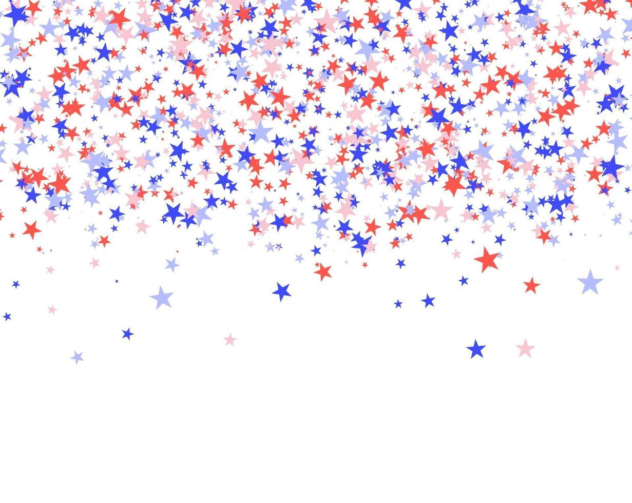 July 4th pattern made of stars vector