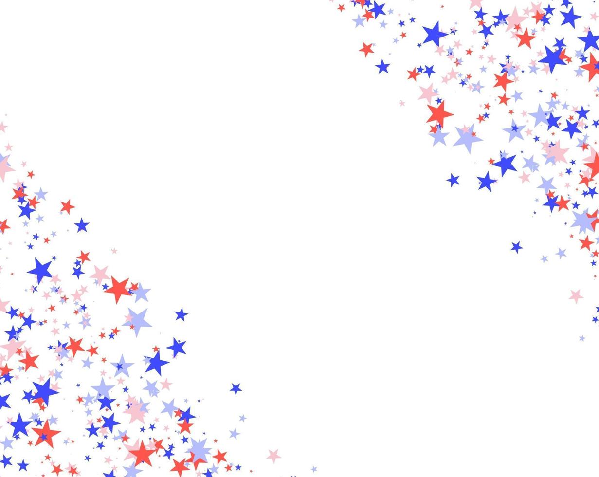 July 4th pattern made of stars vector