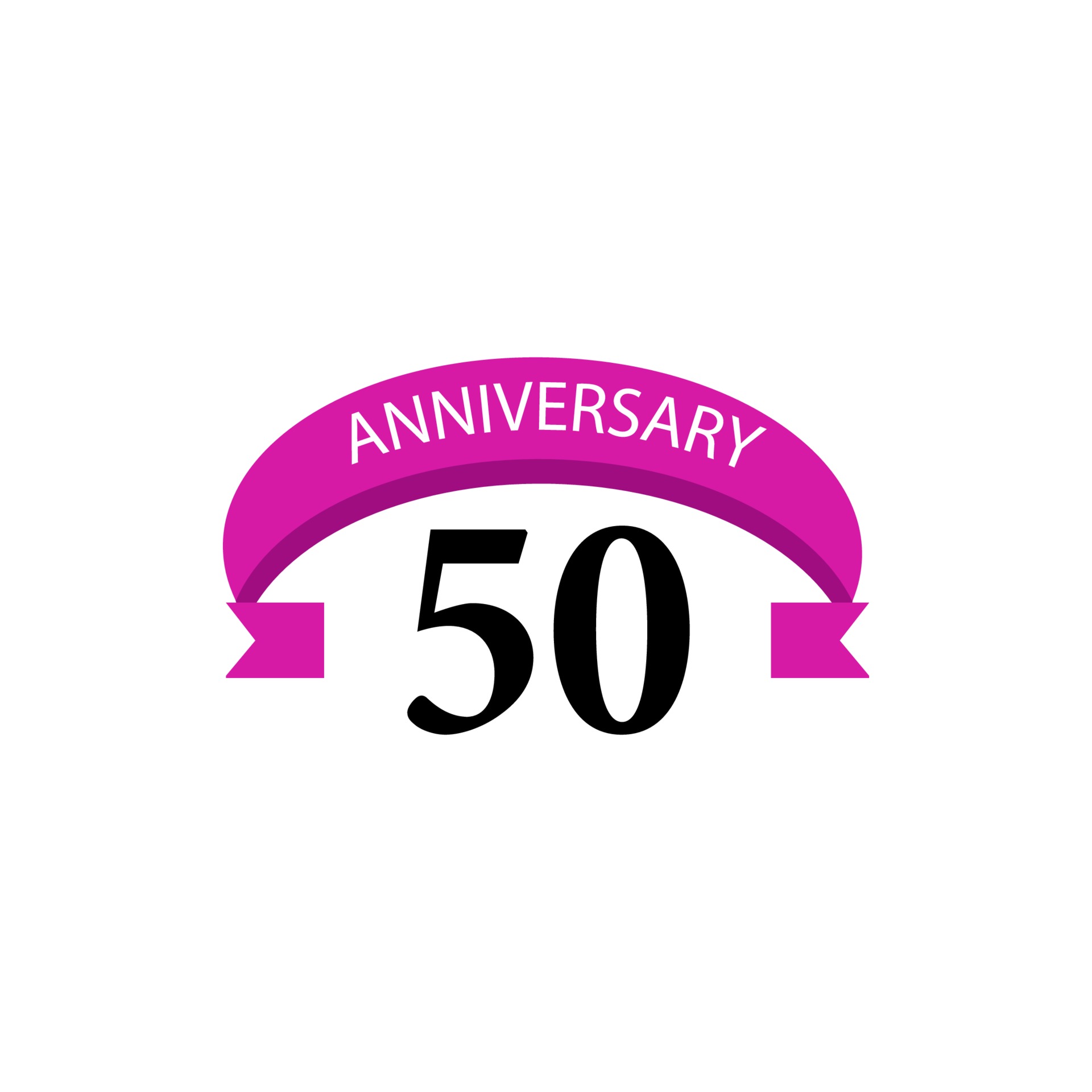 50 year anniversary celebration vector design illustration 2231387 ...