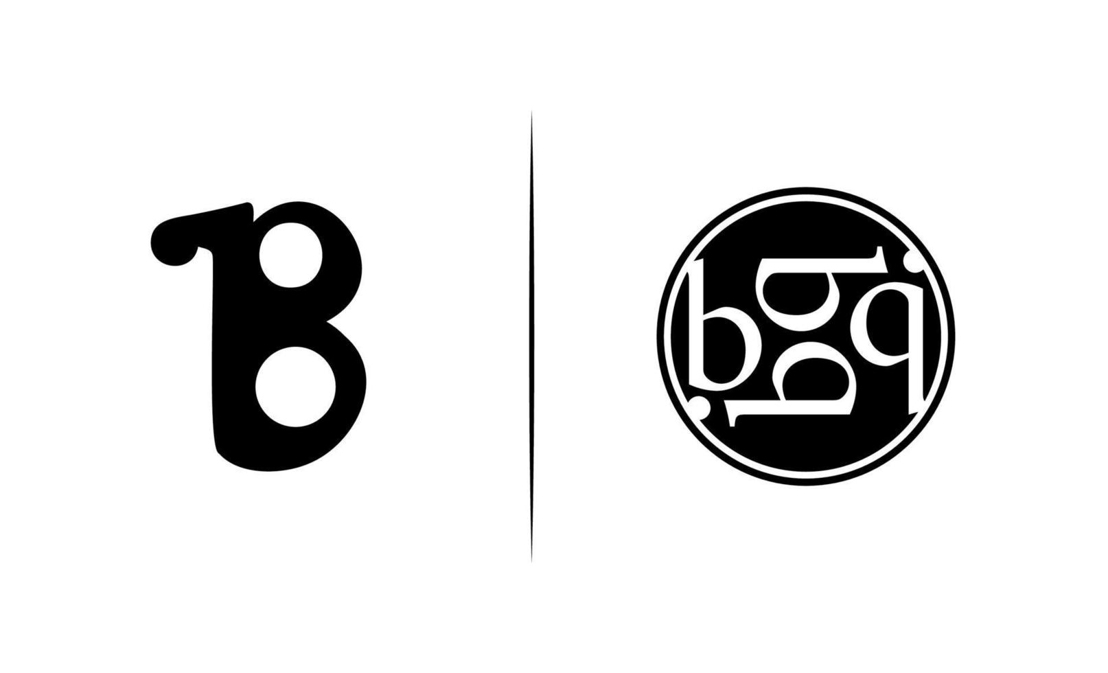 vector de plantilla de logotipo inicial b