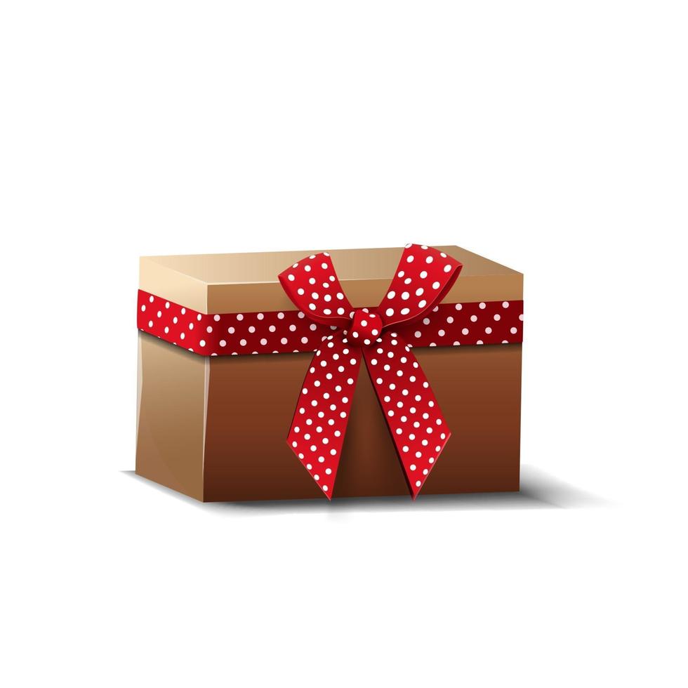 caja de regalo aislado sobre fondo blanco para tu creatividad vector