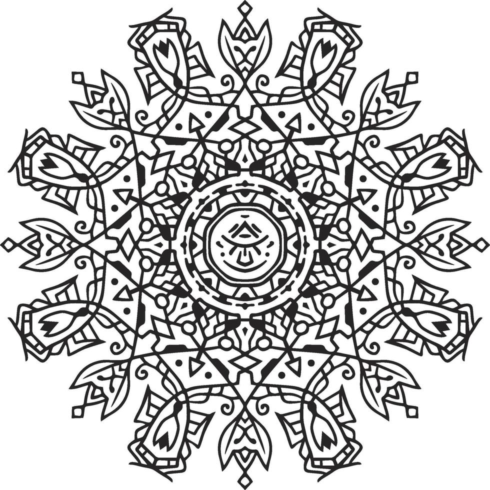 diseño decorativo de lujo creativo turco musulmán mandala vector