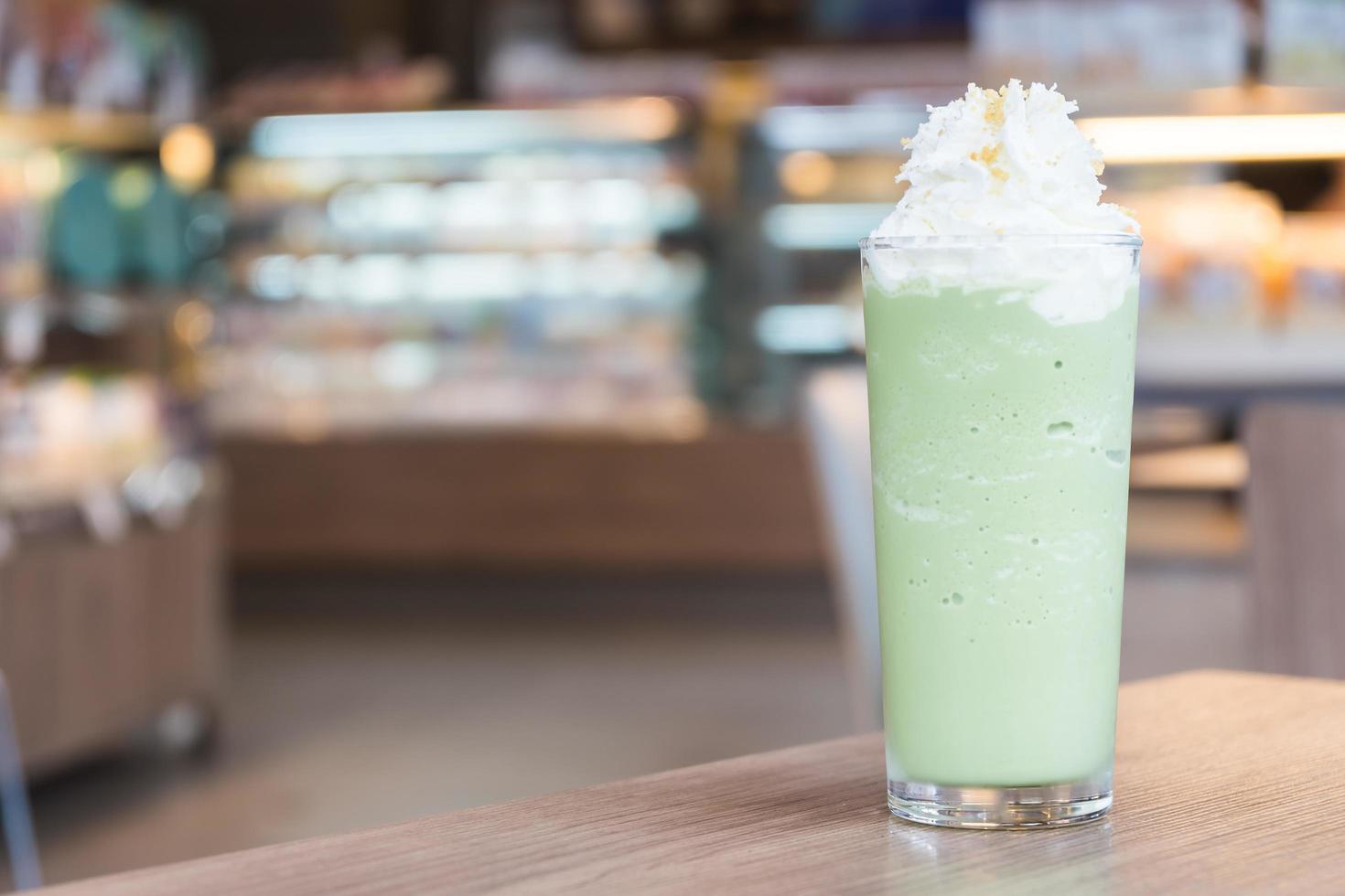 Green tea smoothie photo