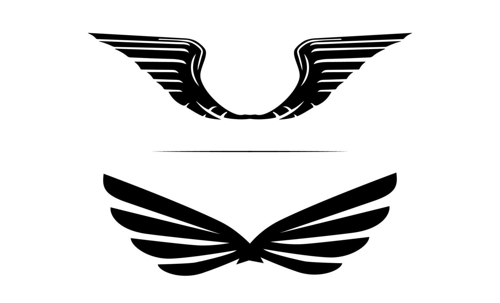 Wing logo design template design simple vector