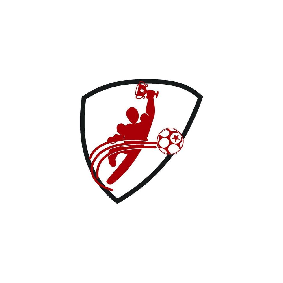 fútbol fútbol insignia plantillas de diseño de logotipo vector de deporte