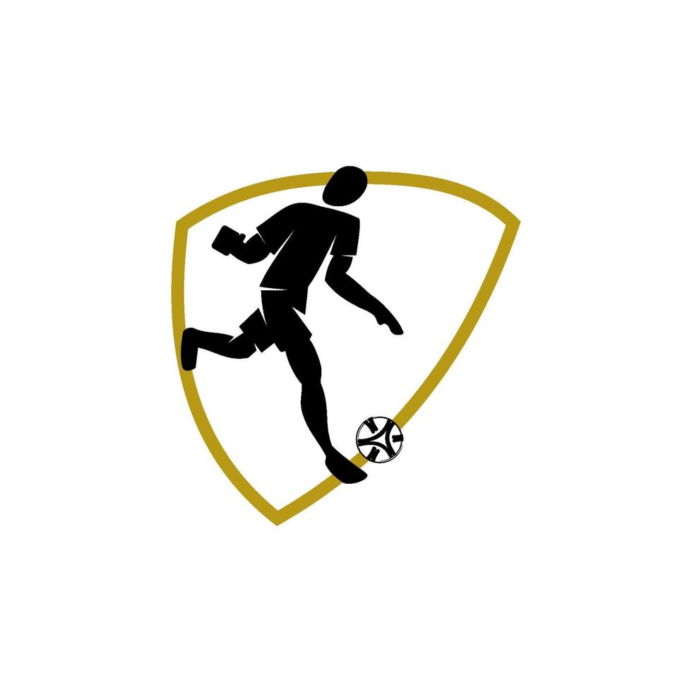 fútbol fútbol insignia plantillas de diseño de logotipo vector de deporte