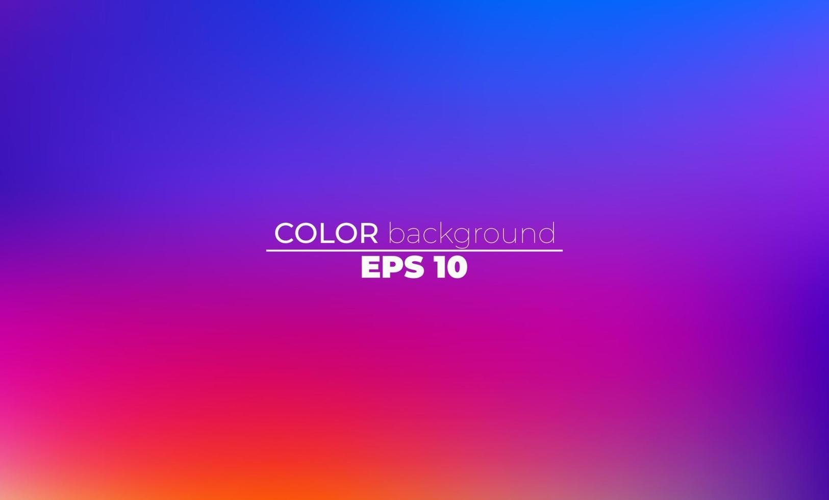 Abstract blurred gradient mesh background in bright summer colors vector