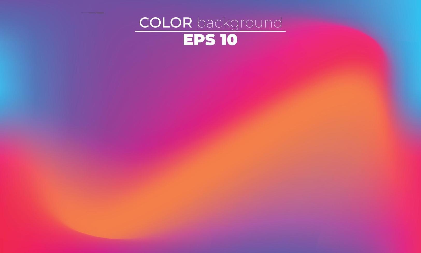 Abstract blurred gradient mesh background in bright summer colors vector