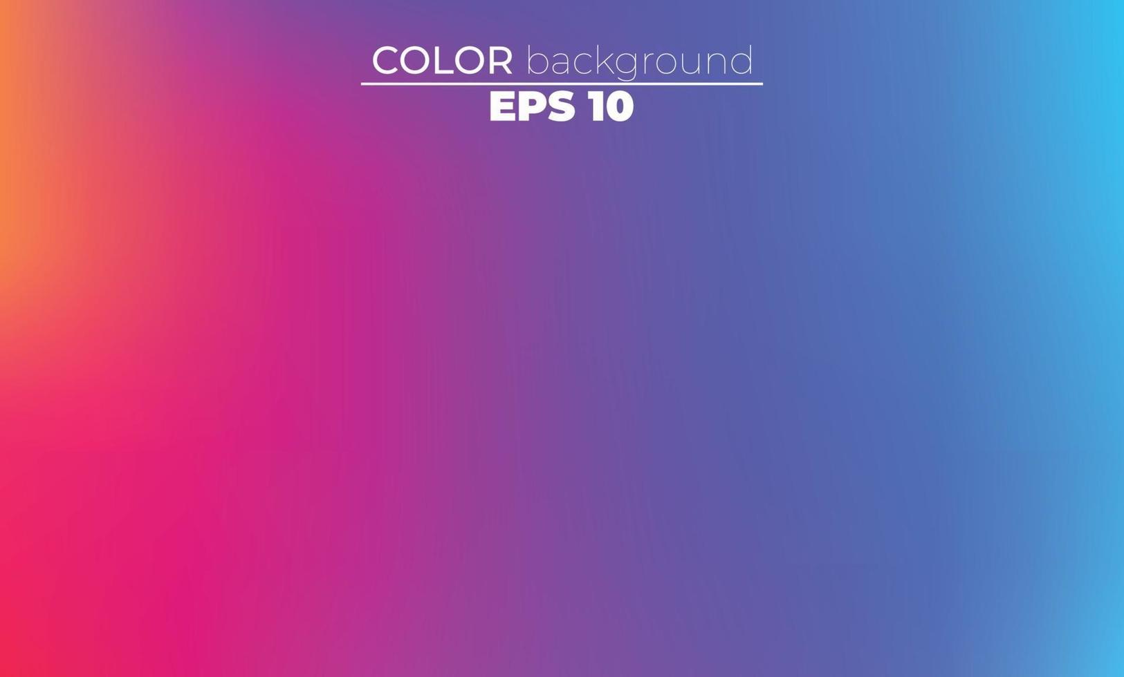 Abstract blurred gradient mesh background in bright summer colors vector
