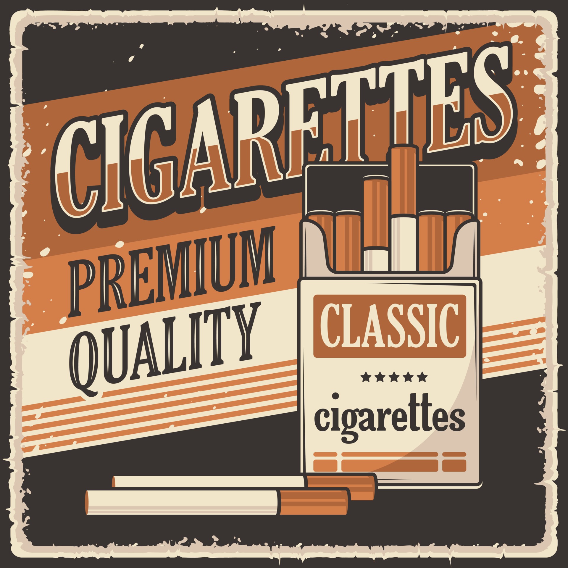 Сигареты погону. Американские ретро плакаты сигаретами.