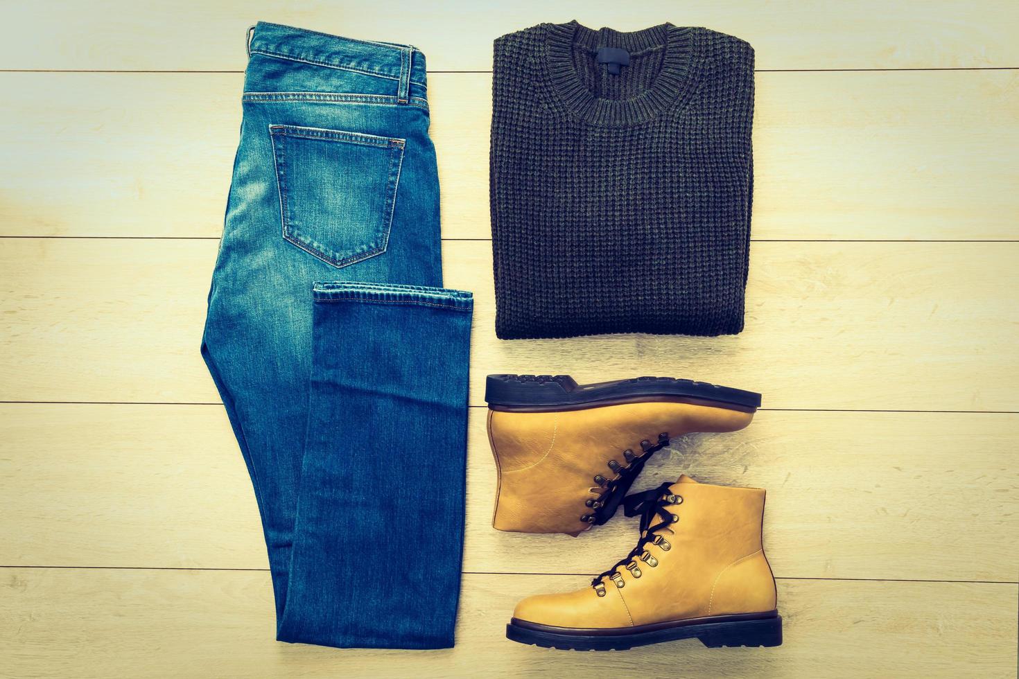 Top view of clothing photo