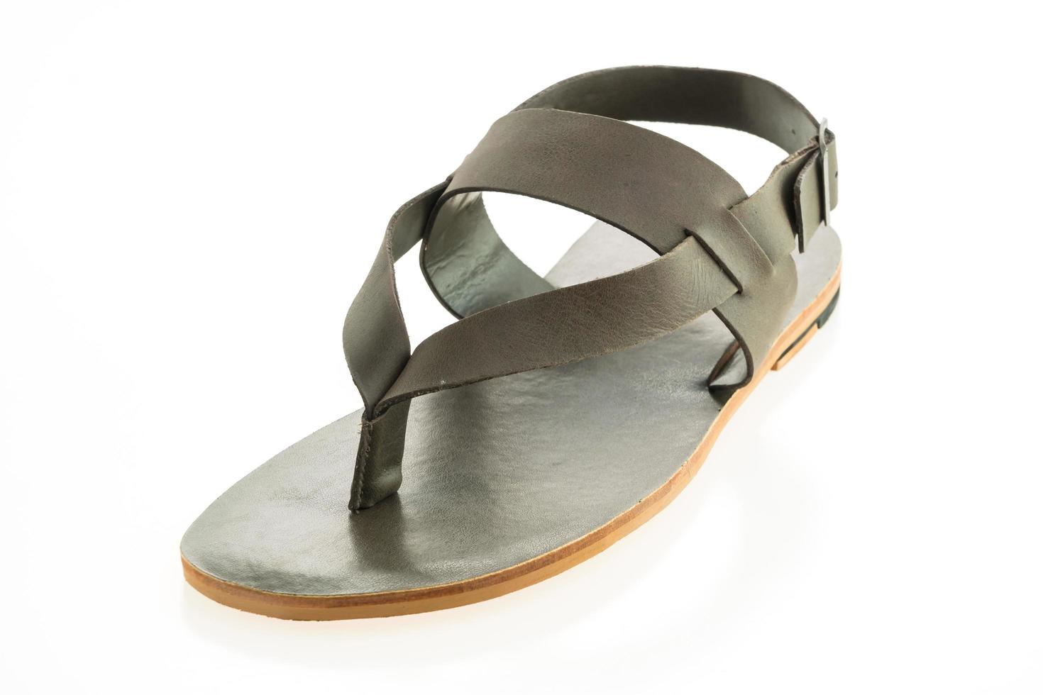 Leather shoes and sandal photo