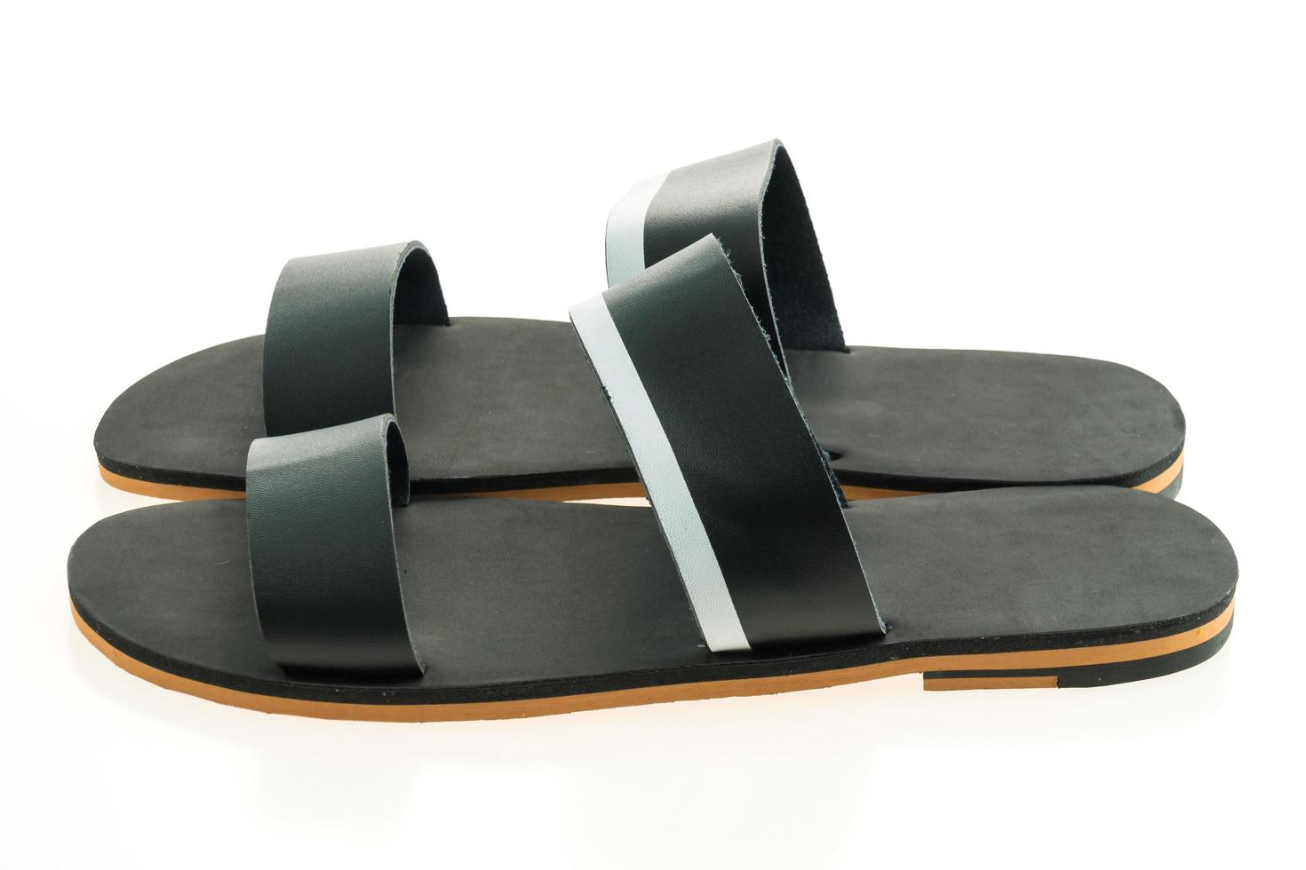 Leather shoes and sandal photo