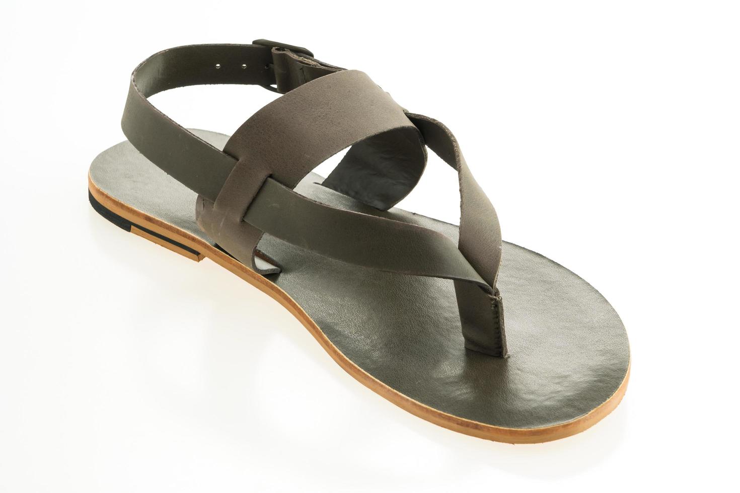 Leather shoes and sandal photo