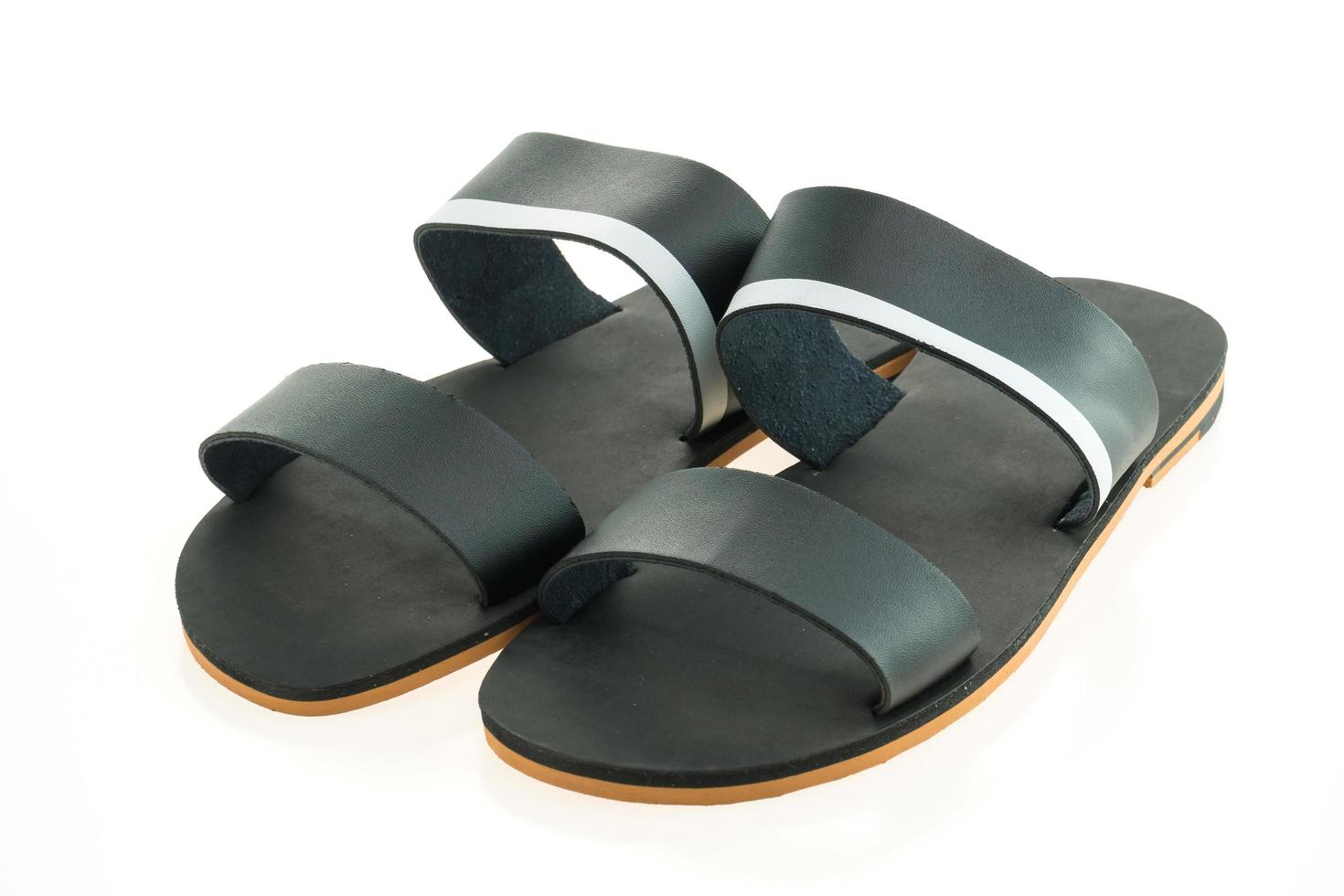 Leather shoes and sandal photo