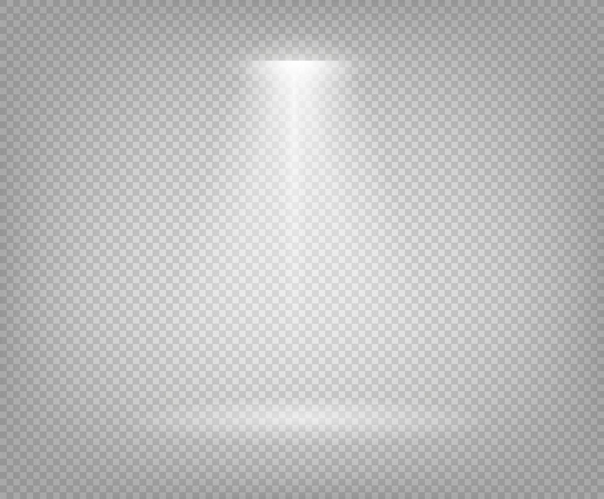 Vector illustration of spotlight beam isolated