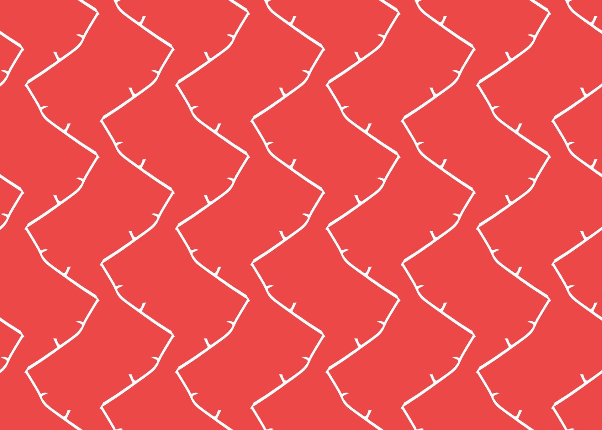 Vector texture background, seamless pattern. Hand drawn, red, white