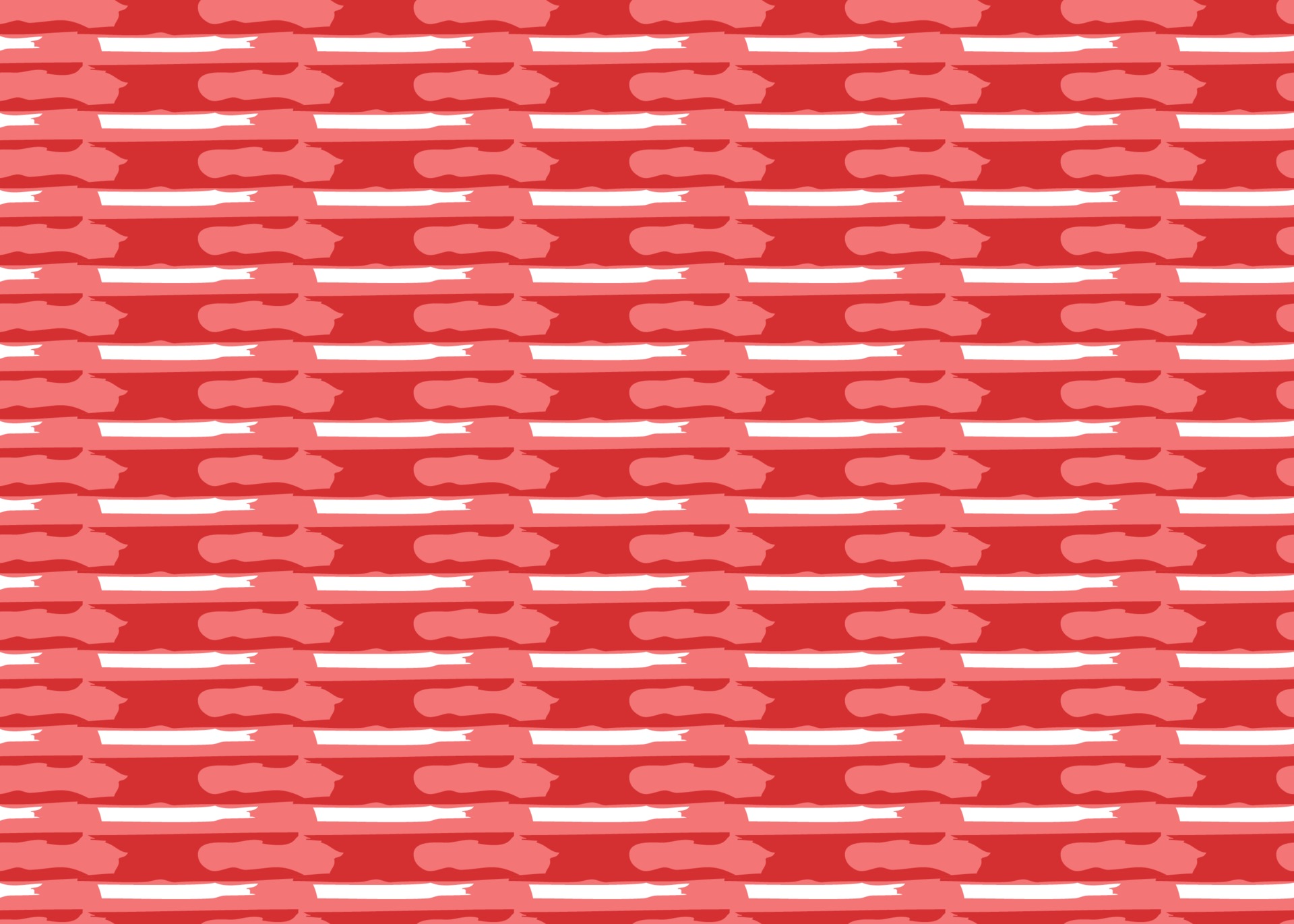 Vector texture background, seamless pattern. Hand drawn, red, white