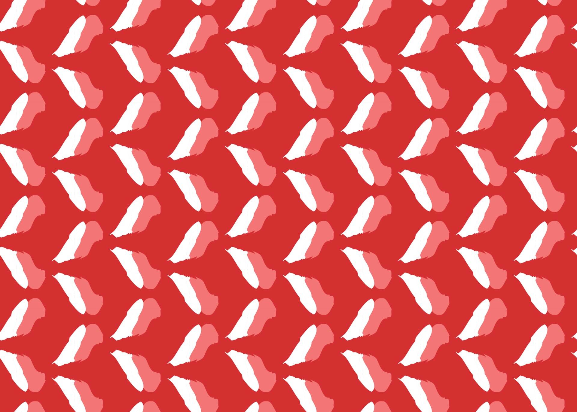 Vector texture background, seamless pattern. Hand drawn, red, white