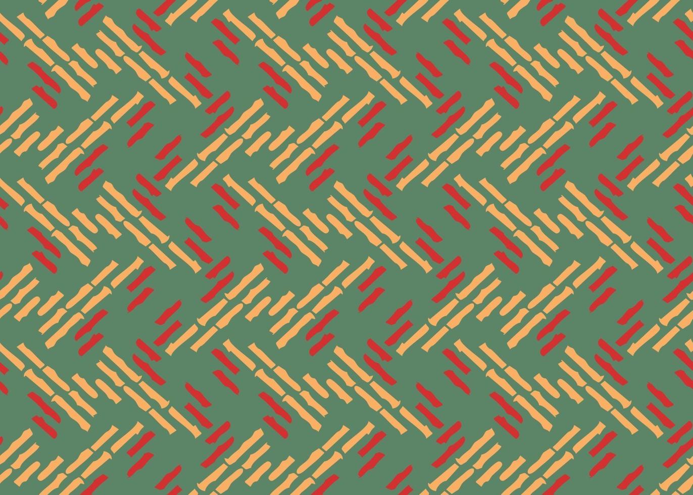 Vector texture background, seamless pattern. Hand drawn, green, yellow, red colors.