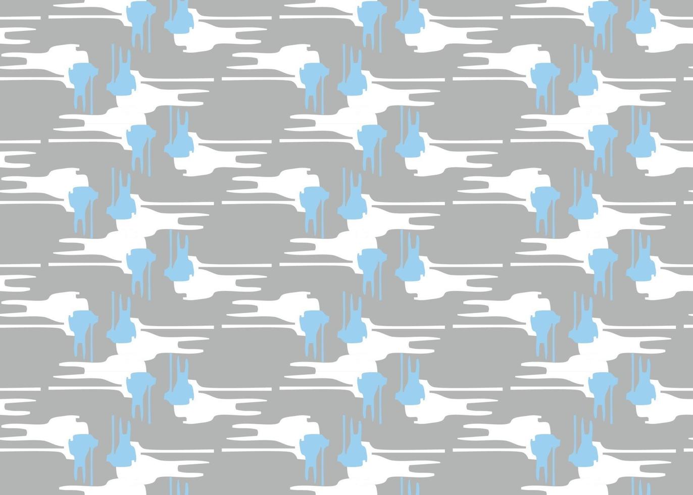 Vector texture background, seamless pattern. Hand drawn, grey, blue, white colors.