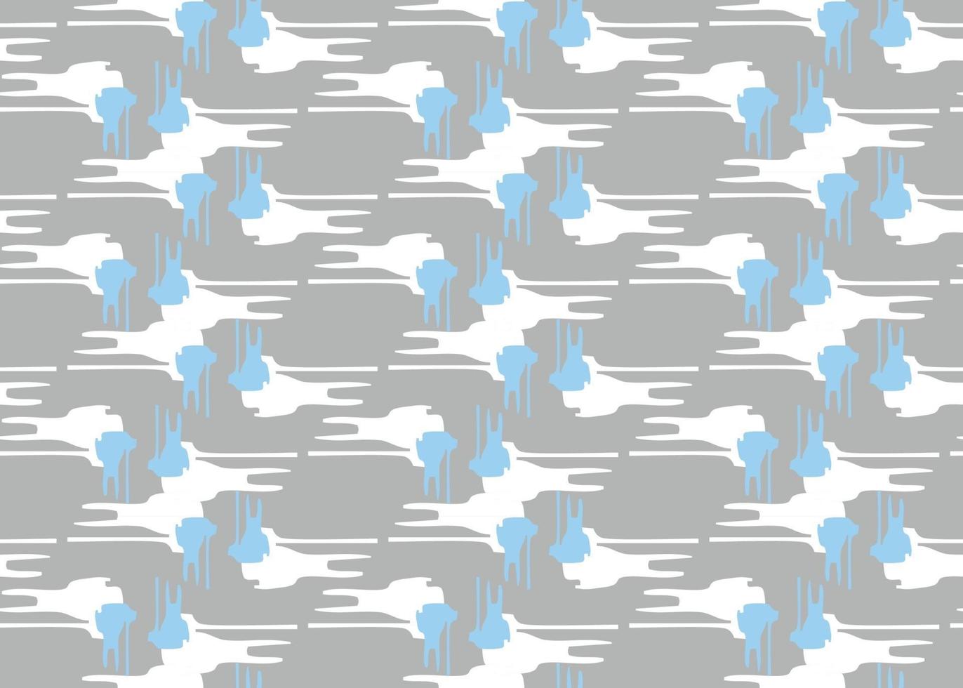 Vector texture background, seamless pattern. Hand drawn, grey, blue, white colors.