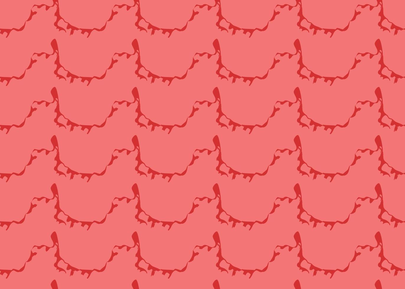 Vector texture background, seamless pattern. Hand drawn, red colors.
