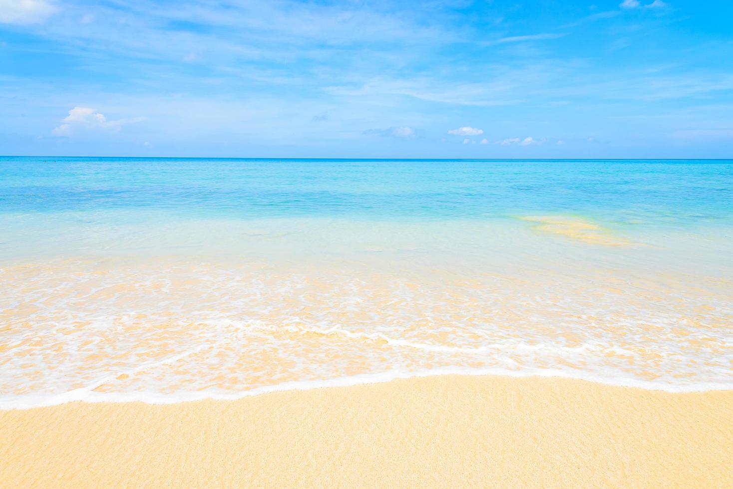 Tropical sea beach photo
