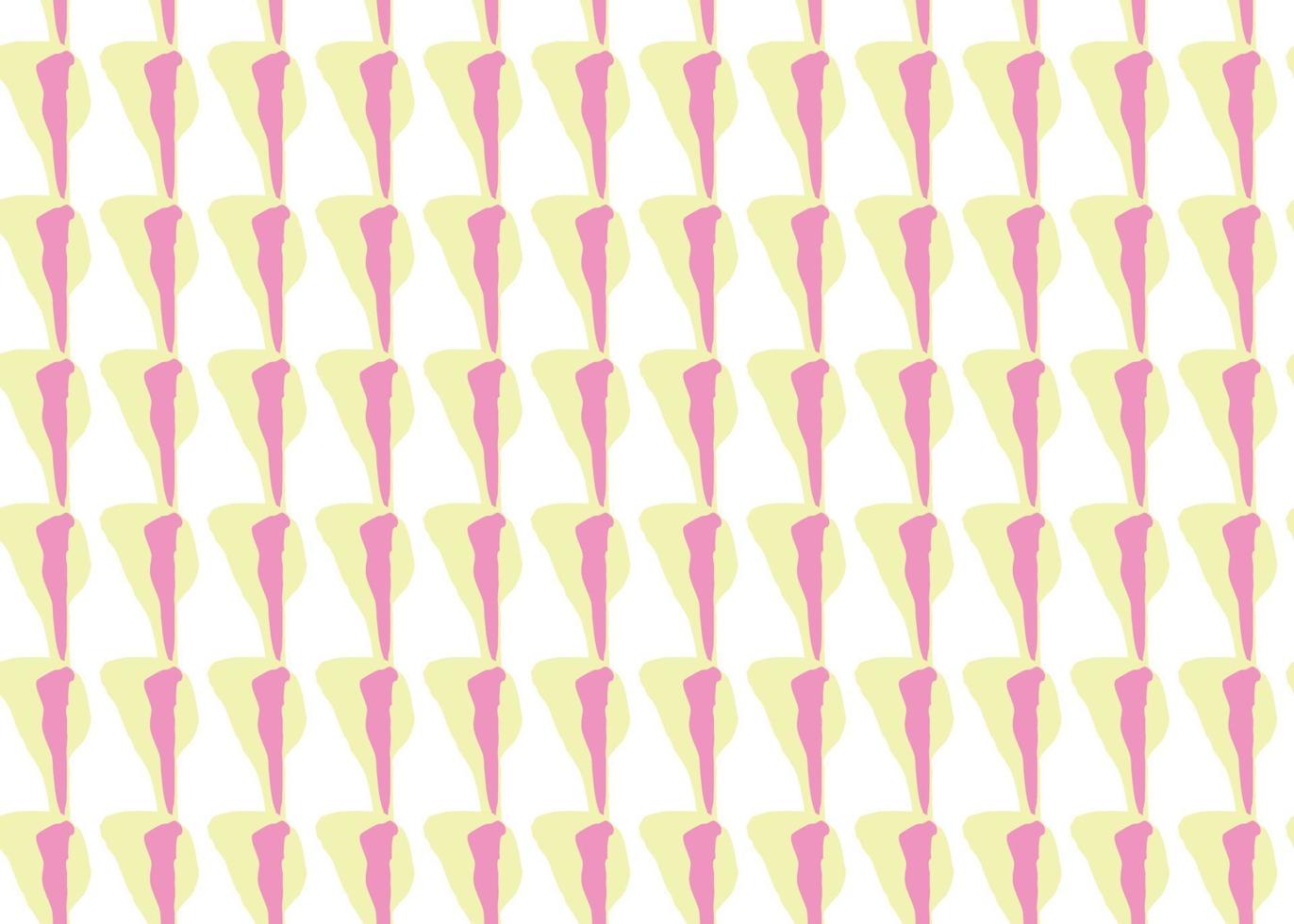 Vector texture background, seamless pattern. Hand drawn, yellow, pink, white colors.