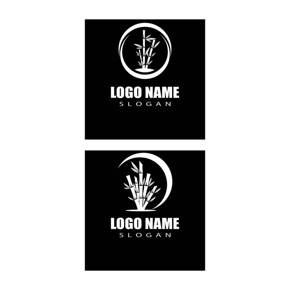 Bamboo Logo Template vector icon illustration design