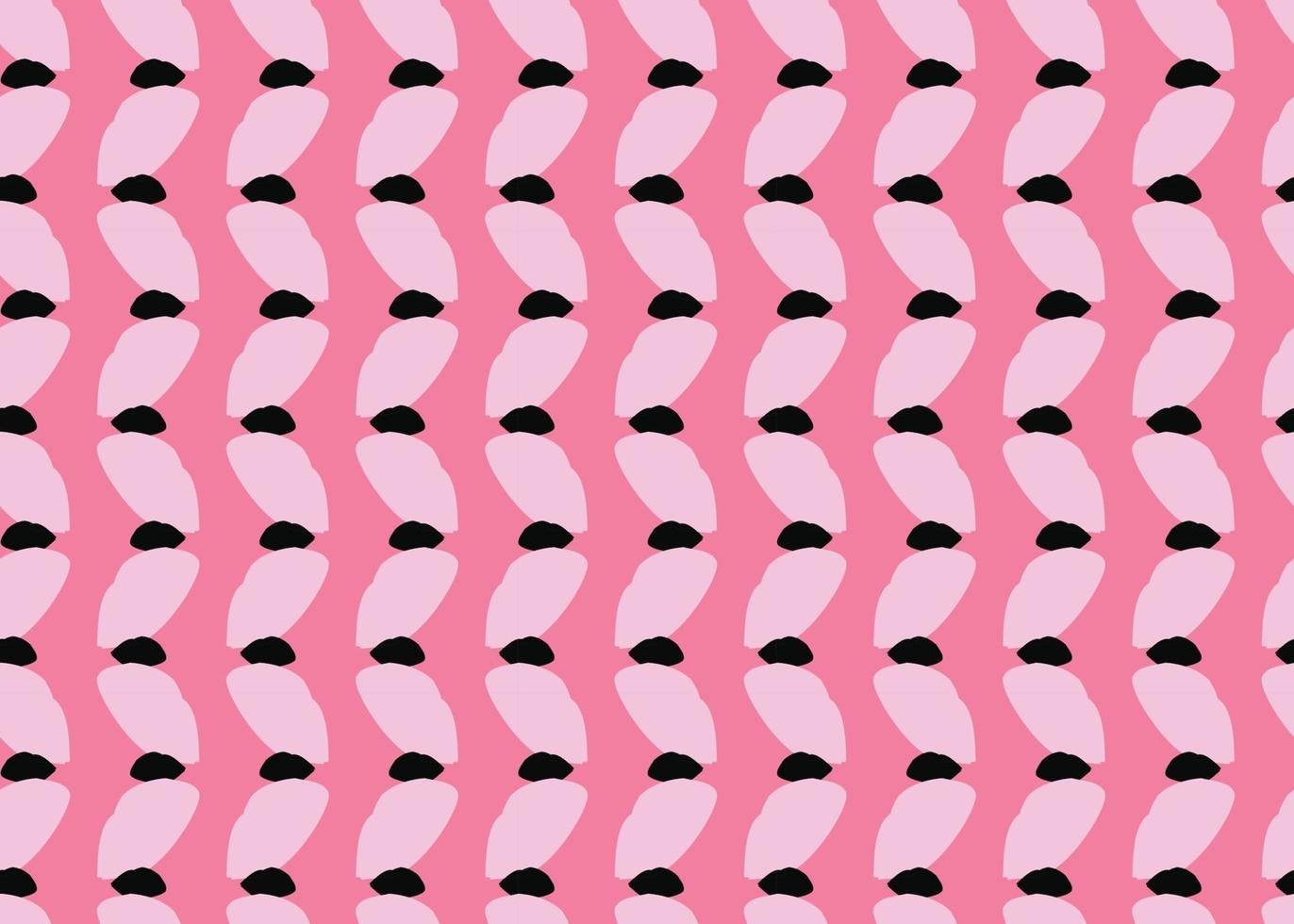 Vector texture background, seamless pattern. Hand drawn, pink, black colors.