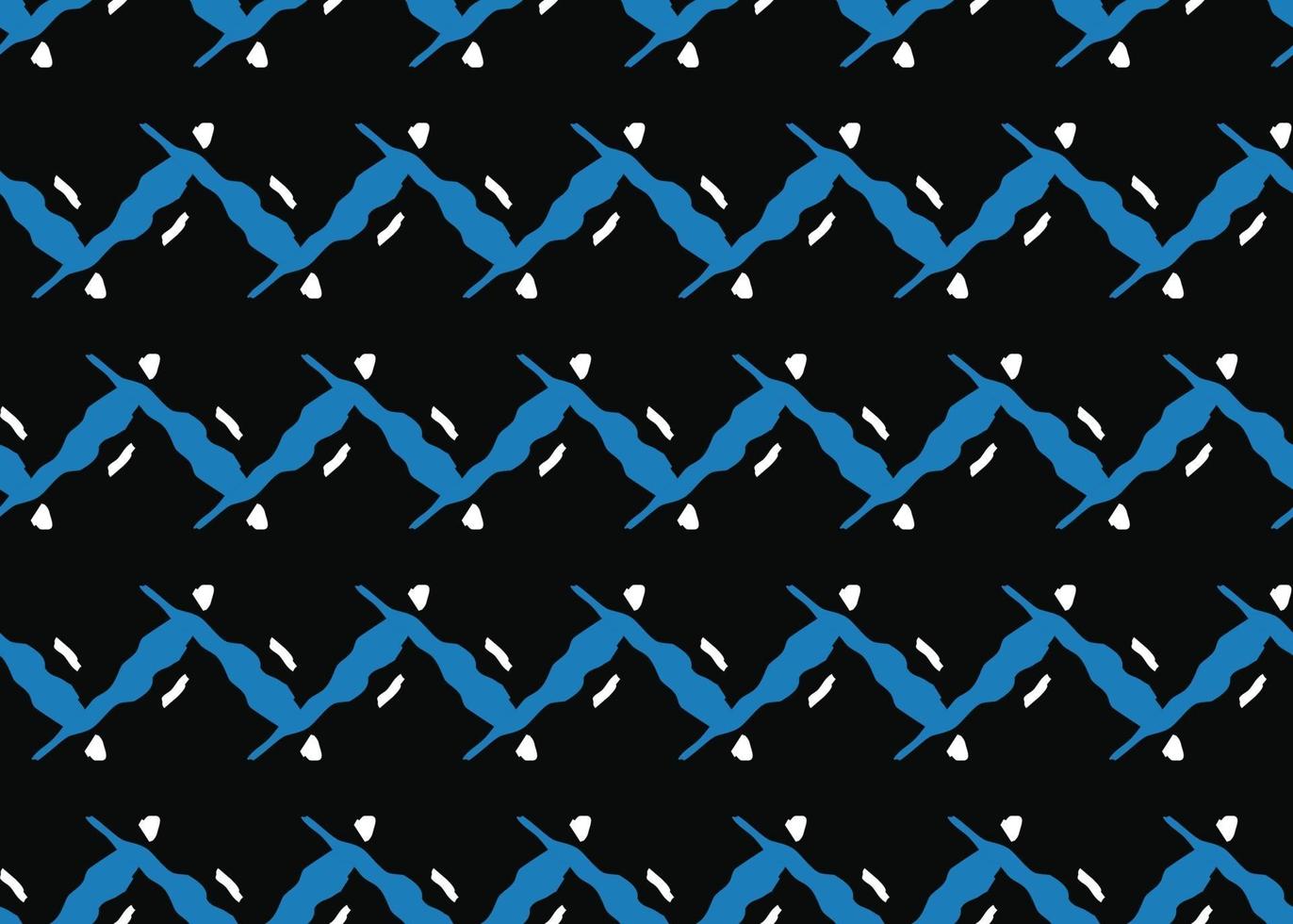 Vector texture background, seamless pattern. Hand drawn, black, blue, white colors.