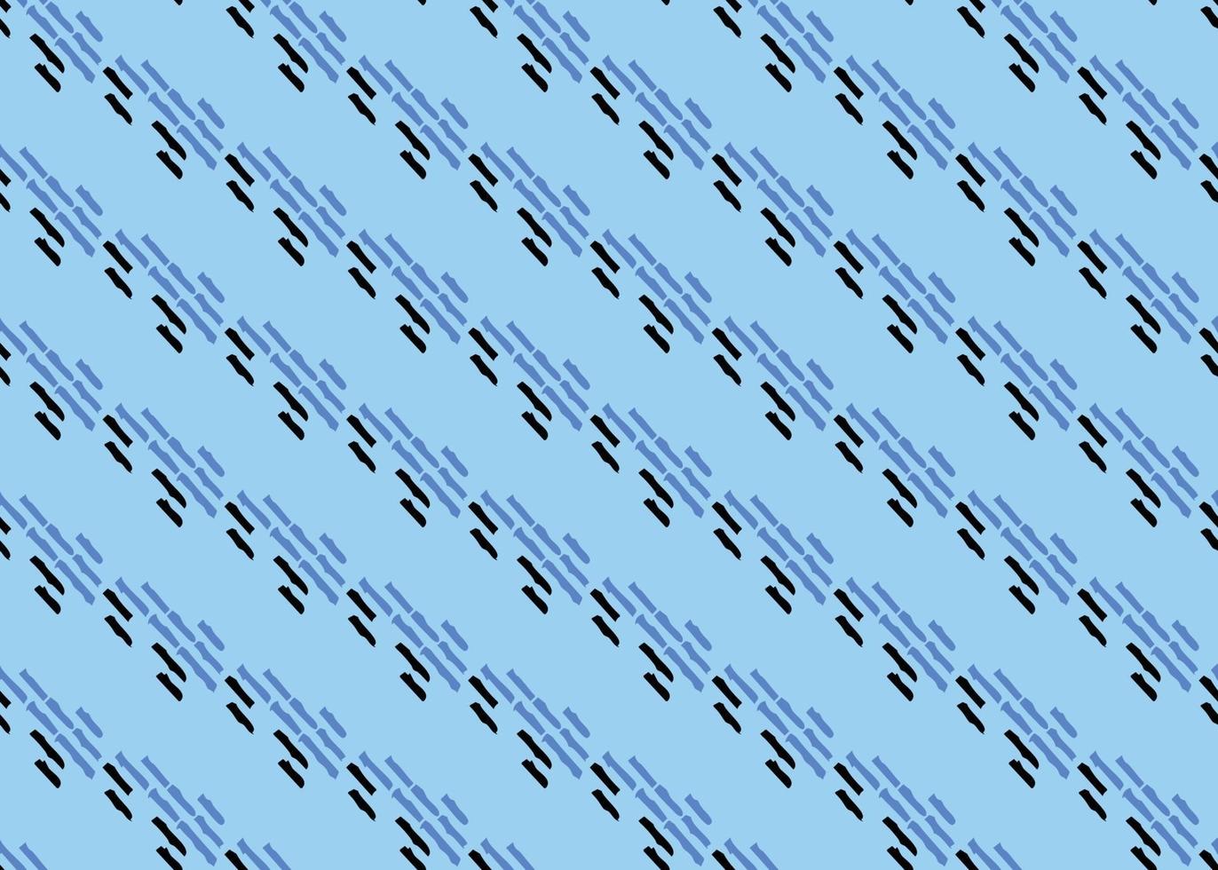 Vector texture background, seamless pattern. Hand drawn, blue, black colors.