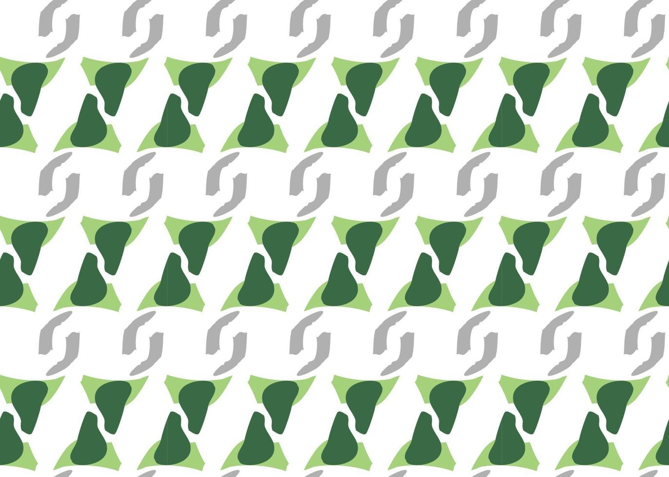 Vector texture background, seamless pattern. Hand drawn, green, grey, white colors.