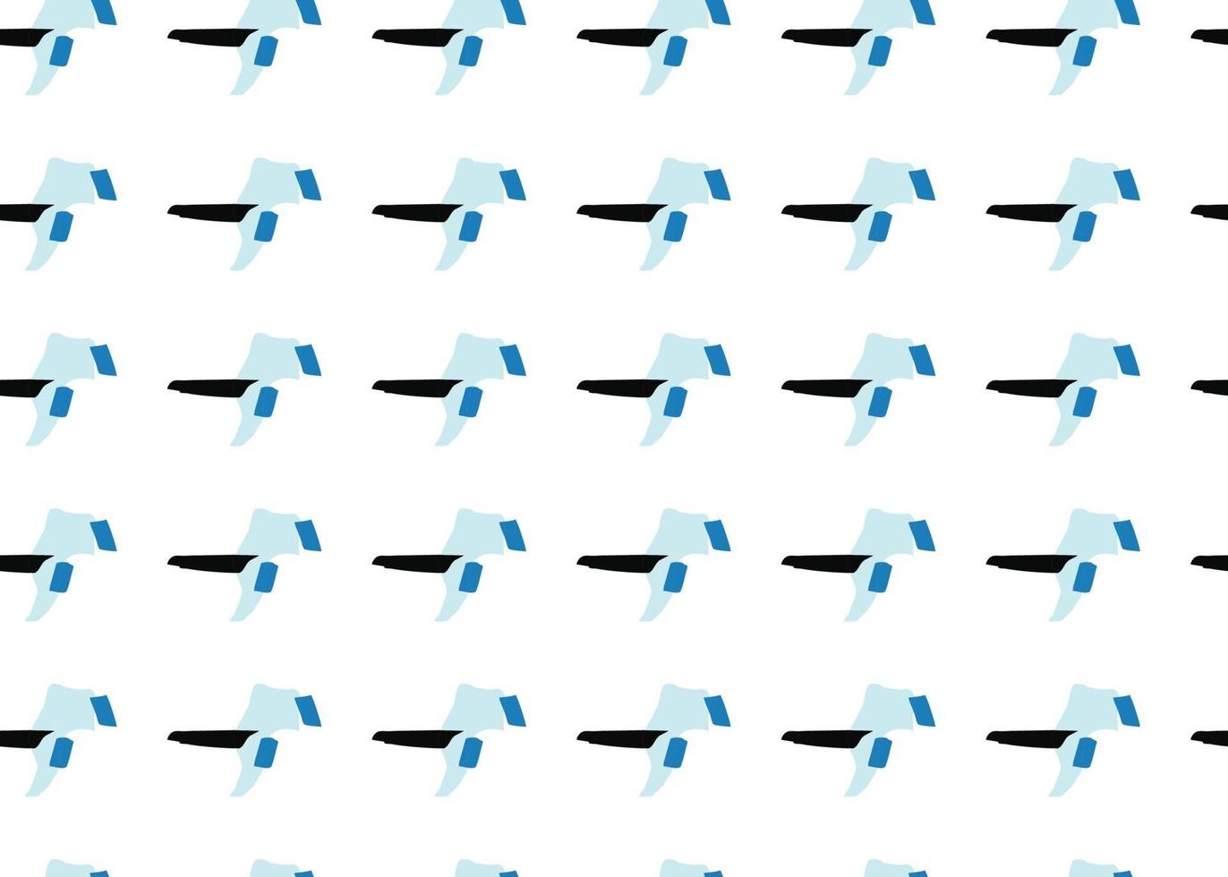 Vector texture background, seamless pattern. Hand drawn, blue, black, white colors.