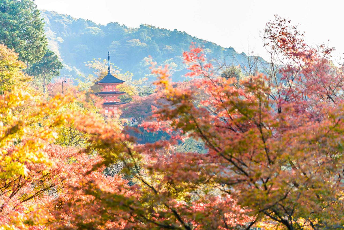 Templo de Kiyomizu Dera en Kioto, Japón foto