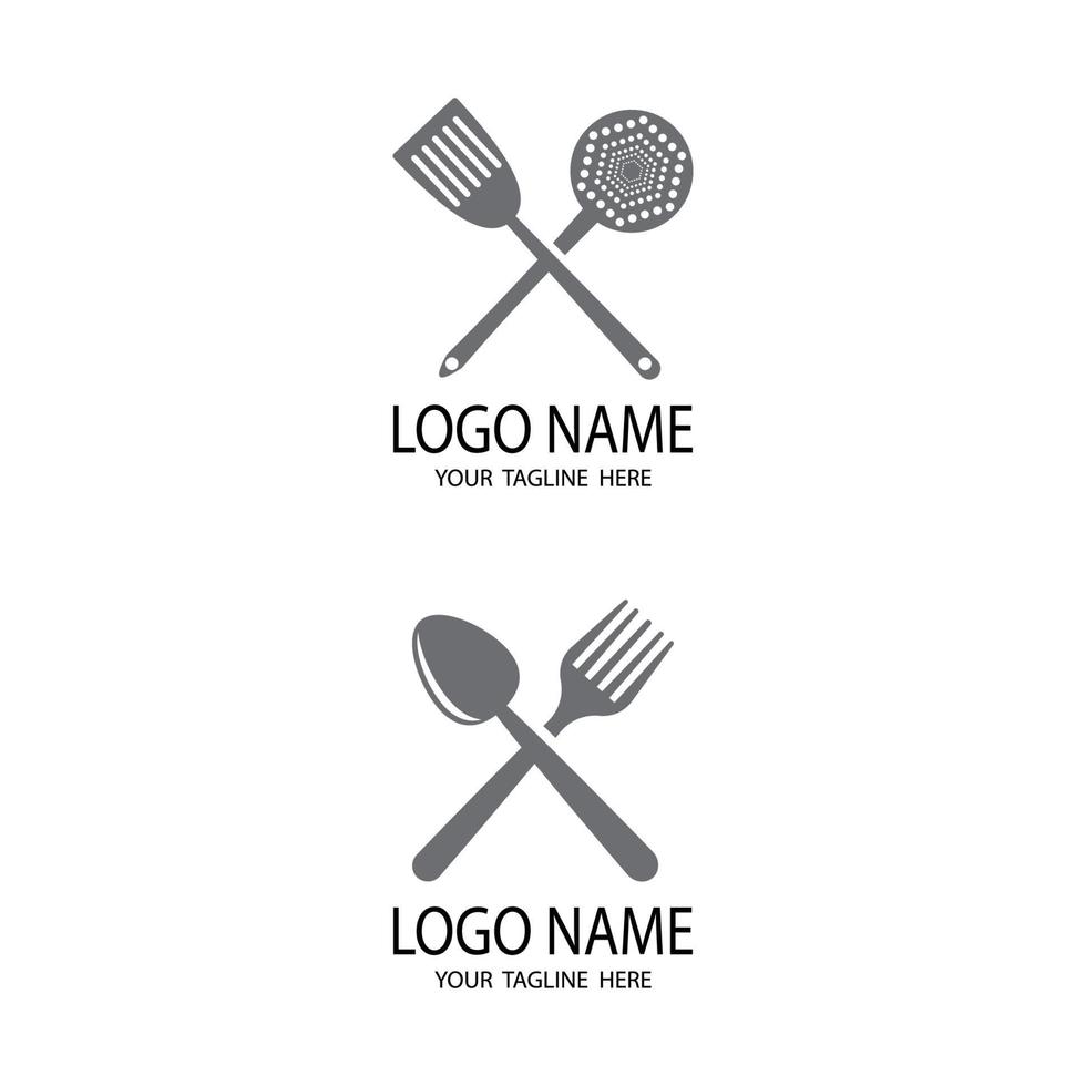 Kitchen icon cooking tools vector flat design