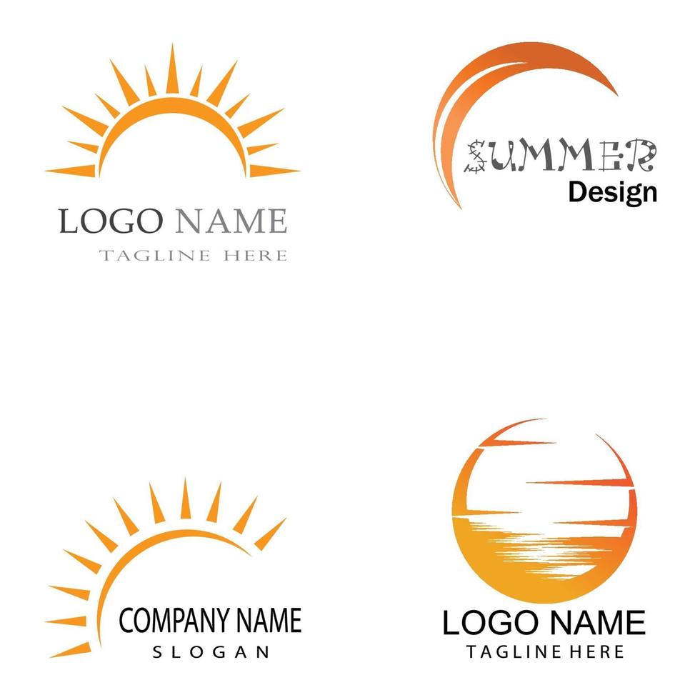 Sun Vector illustration Icon Logo Template design