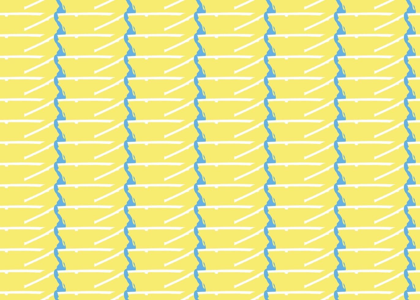Vector texture background, seamless pattern. Hand drawn, yellow, blue, white colors.
