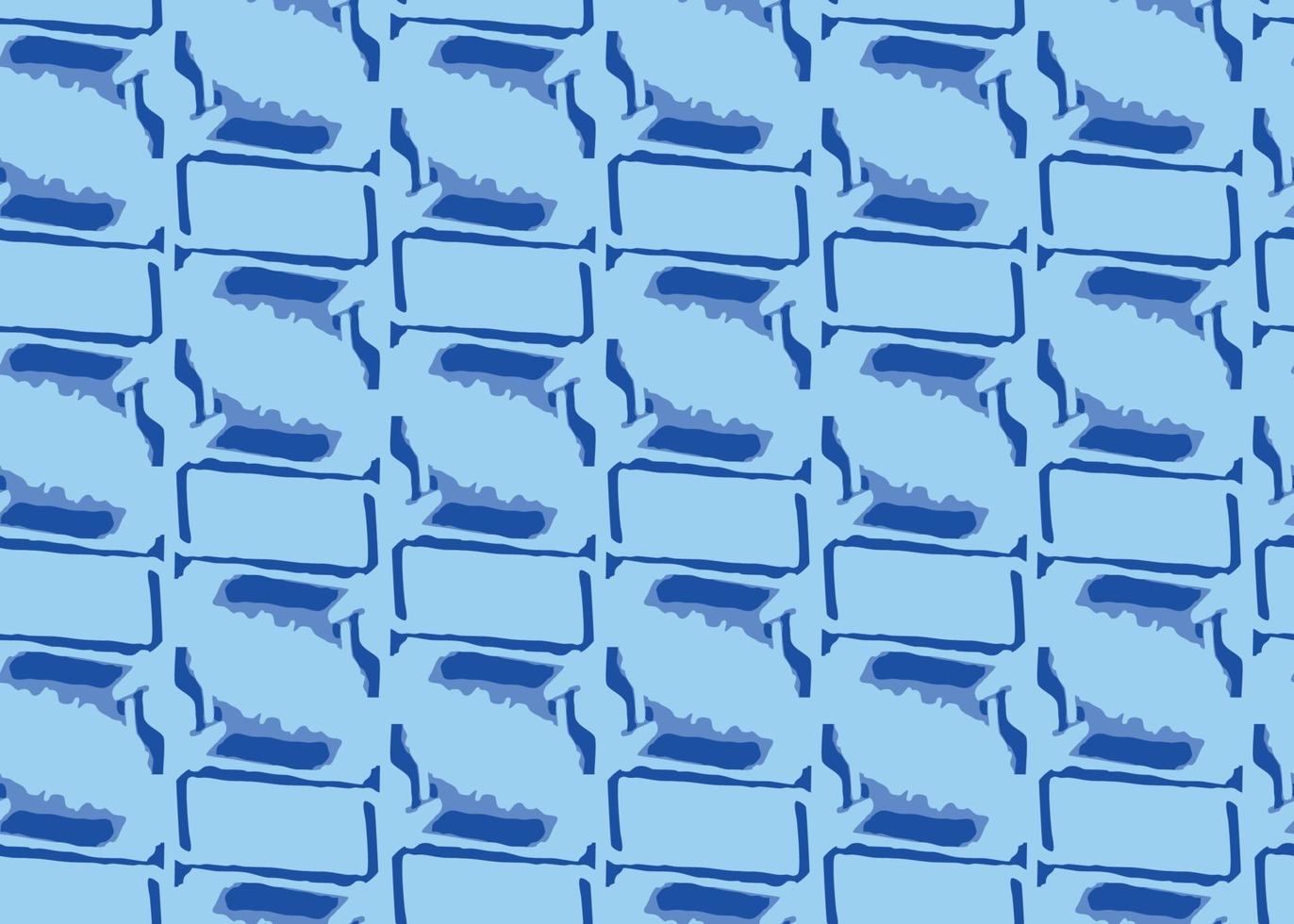 Vector texture background, seamless pattern. Hand drawn, blue colors.