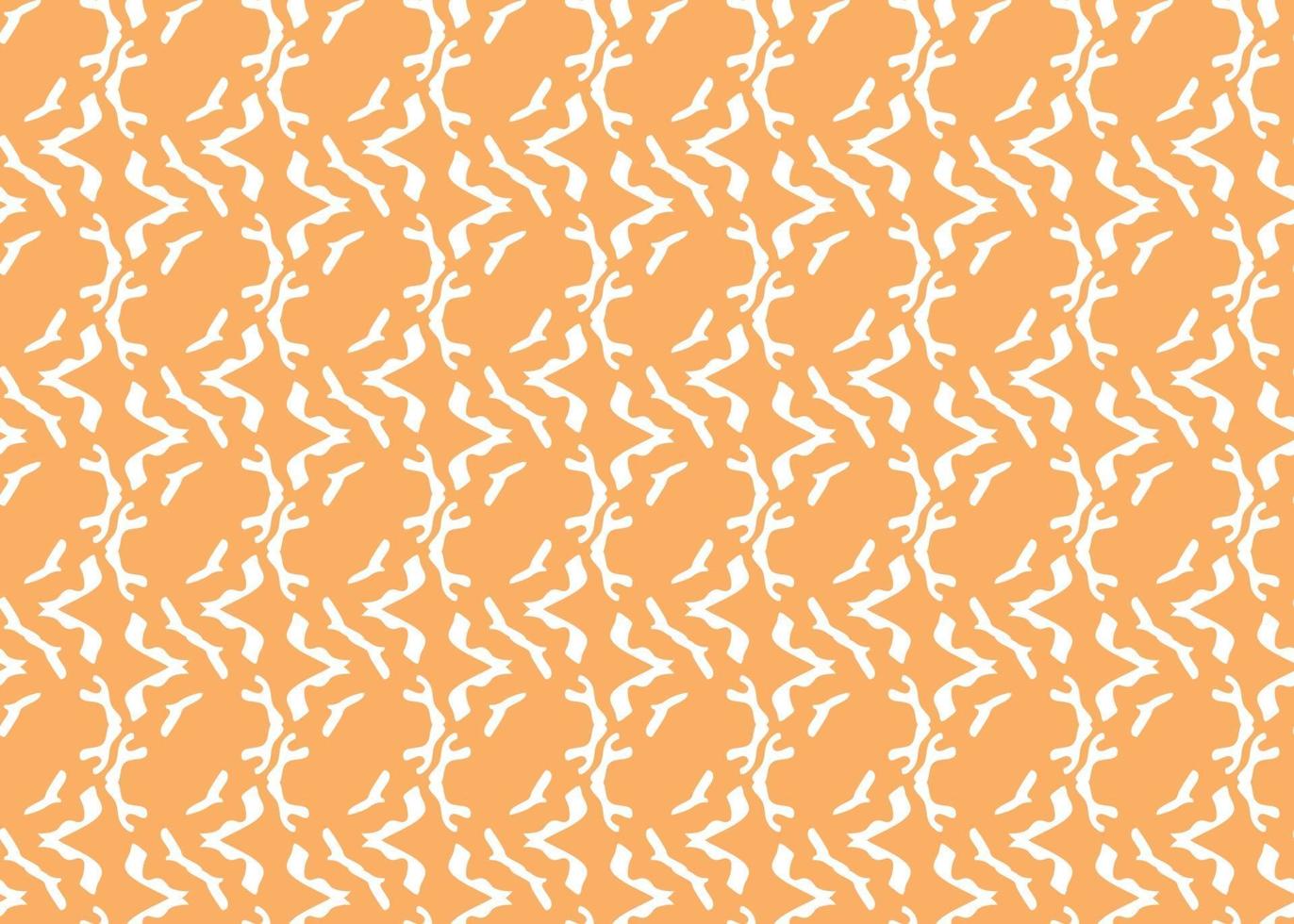 Vector texture background, seamless pattern. Hand drawn, orange, white colors.