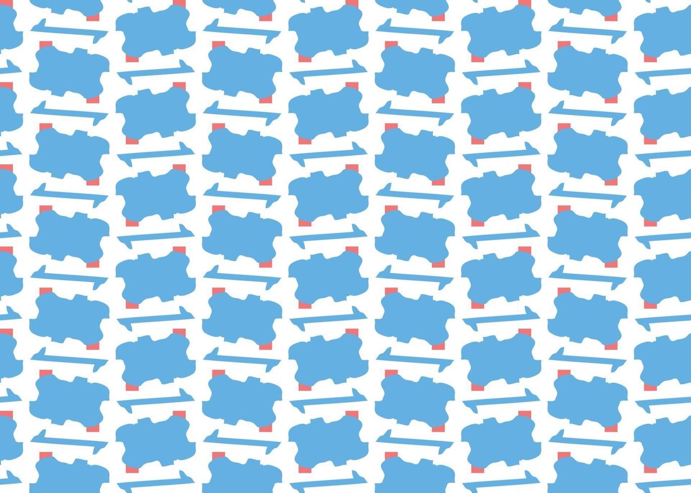 Vector texture background, seamless pattern. Hand drawn, blue, red, white colors.