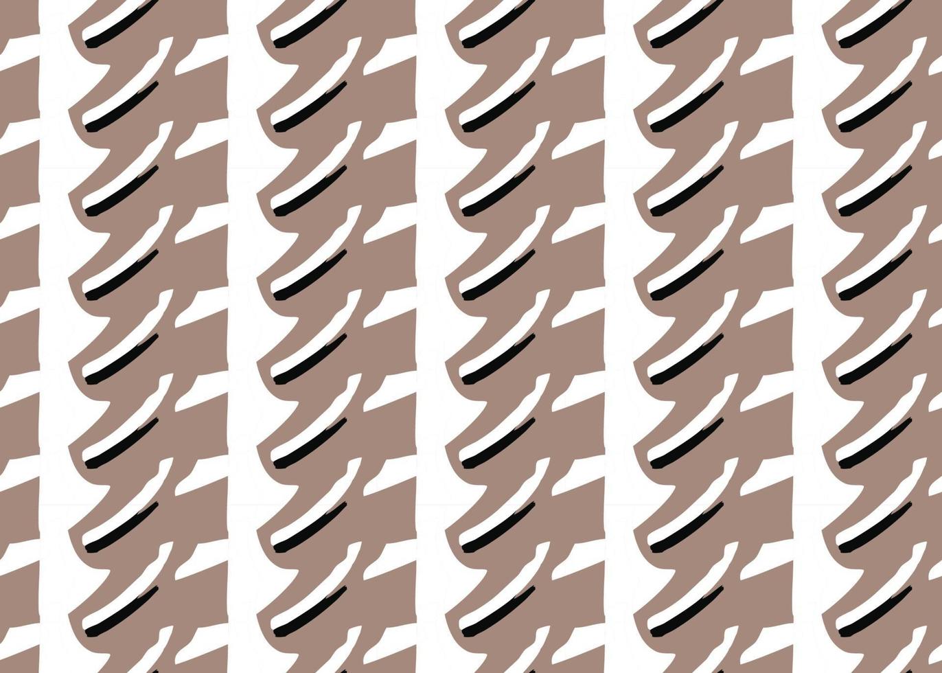 Vector texture background, seamless pattern. Hand drawn, brown, black, white colors.