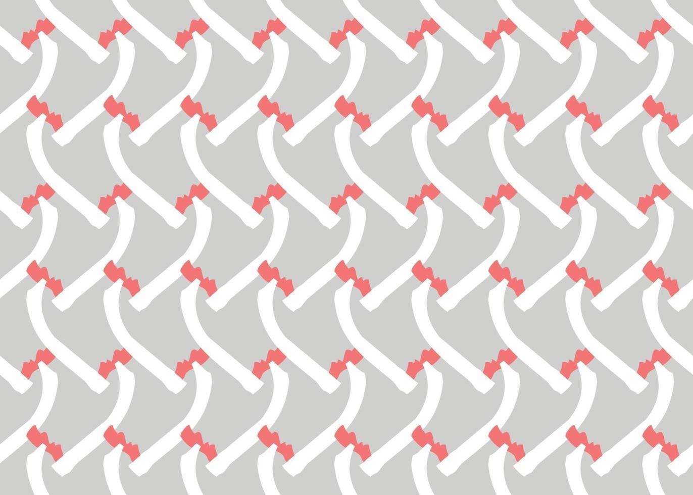 Vector texture background, seamless pattern. Hand drawn, grey, red, white colors.