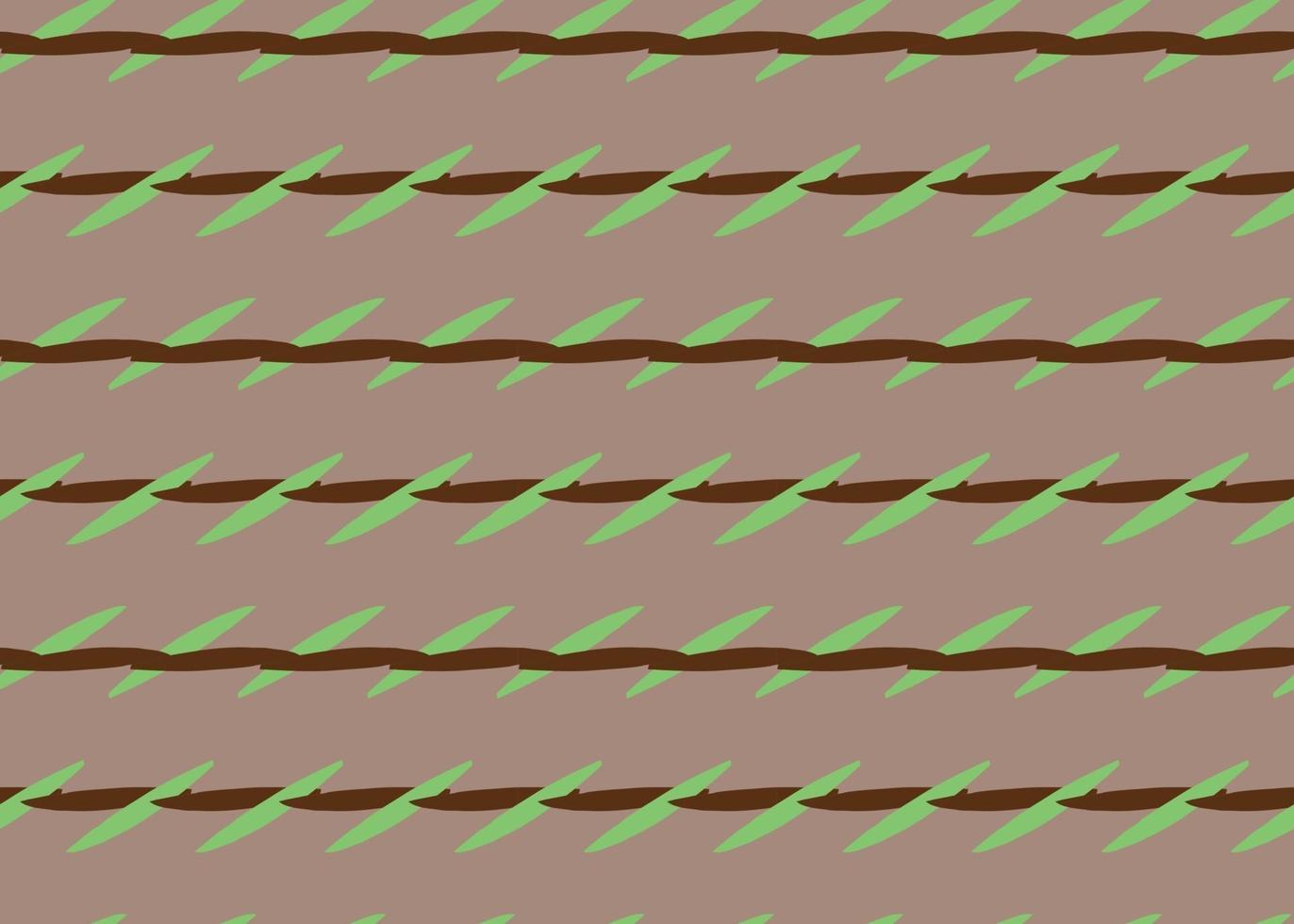 Vector texture background, seamless pattern. Hand drawn, brown, green colors.