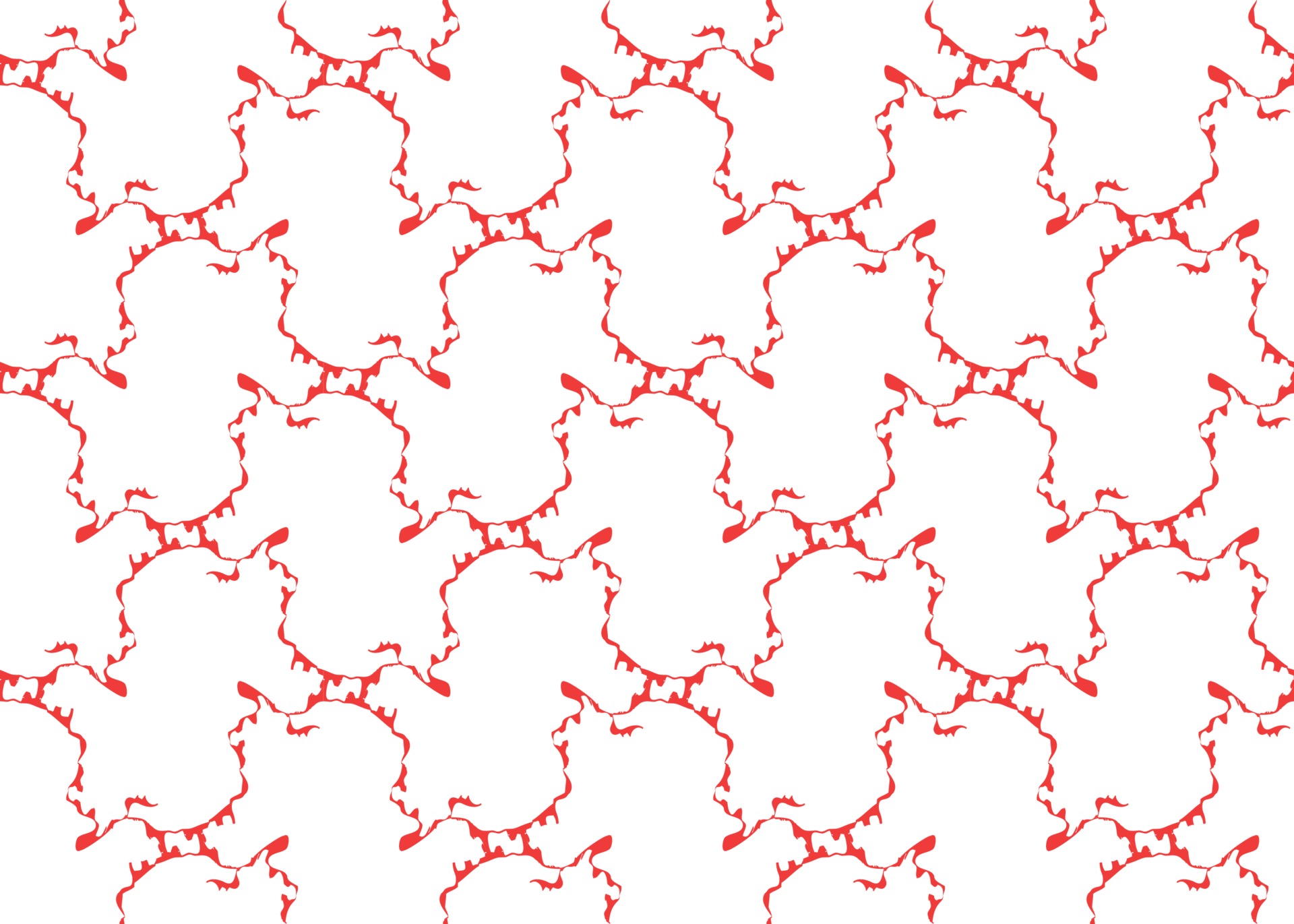 Vector texture background, seamless pattern. Hand drawn, red, white