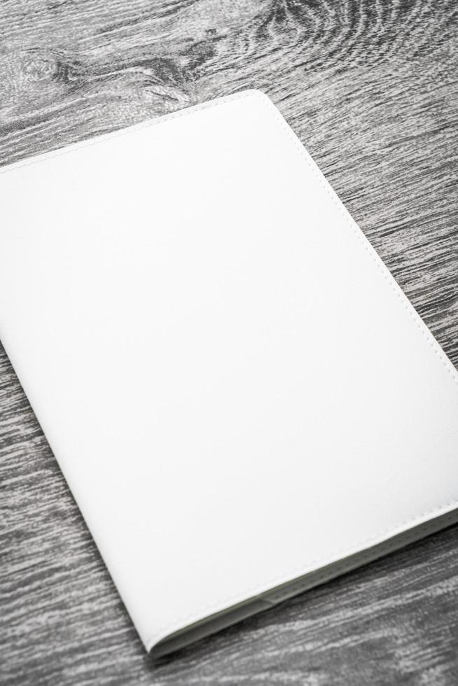 Blank white mock up book photo